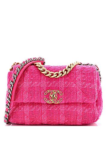 Chanel 19 Flap Bag Quilted Tweed Medium (view 1)