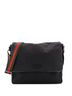 Gucci 100% Canvas Plain Black Web Strap Flap Messenger GG Canvas Medium One size - photo 1