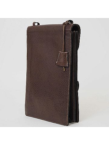 Gucci GUCCI Old Gucci Leather Shoulder Bag Brown Women's (view 2)