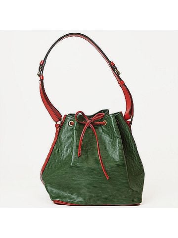 Louis Vuitton Louis Vuitton Petit Noe Shoulder Bag Green M44147 Women's Epi Leather Bicolor LOUIS VUITTON (view 1)
