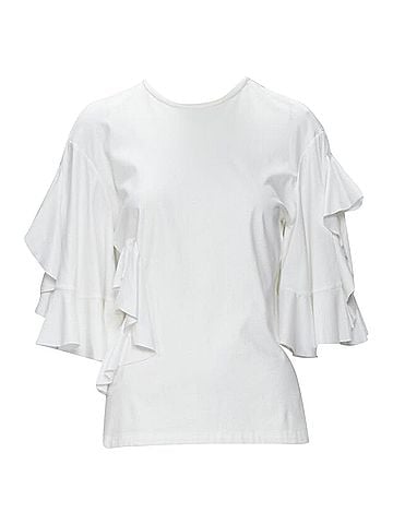 Ellery Ellery wide ruffle sleeves cut-out tshirt (view 1)