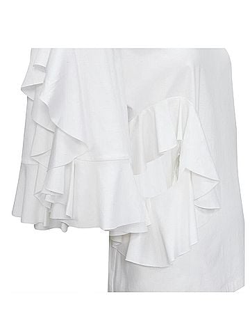 Ellery Ellery wide ruffle sleeves cut-out tshirt (view 2)