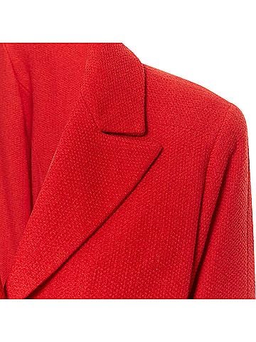 Chanel Chanel lipstick tweed peak lapel CC blazer jacket (view 2)