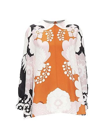 Mario Valentino Valentino Garavani silk floral print blouse shirt (view 1)