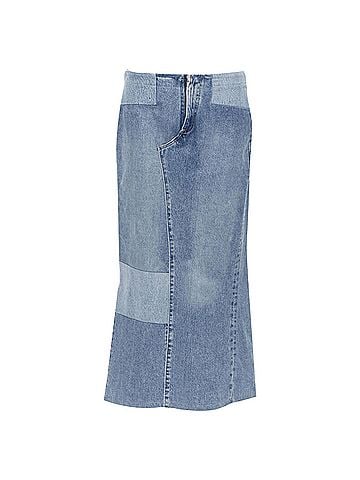 Maison Margiela Maison Martin Margiela deconstructed patchwork denim skirt (view 1)