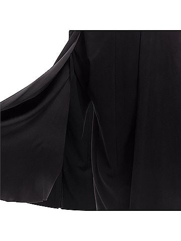 Dion Lee Dion Lee satin cape sleeve minimal V neck boxy short dress (view 2)