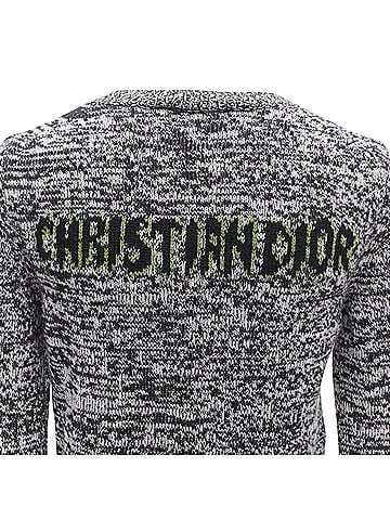 Christian Dior Christian Dior cashmere melange dragon illustration sweater (view 2)