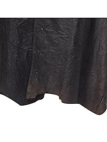 Junya Watanabe Junya Watanabe cowhide leather distressed raw cut dress (view 2)