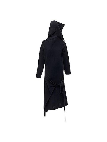 Comme des Garçons Comme Des Garcons 's asymmetric neckline hooded dress (view 1)
