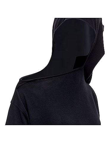 Comme des Garçons Comme Des Garcons 's asymmetric neckline hooded dress (view 2)