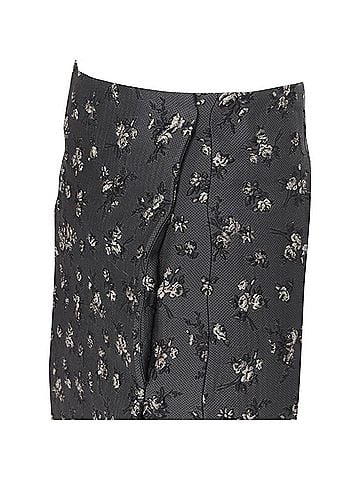 Brock Collection Brock Collection floral cloque dart knitee length pencil skirt (view 2)
