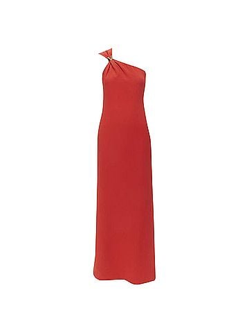 Versace Versace silk VirtV clasp one shoulder gown dress (view 1)