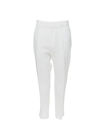 Haider Ackermann Haider Ackermann grosgrain linen drop crotch cropped trousers (view 1)