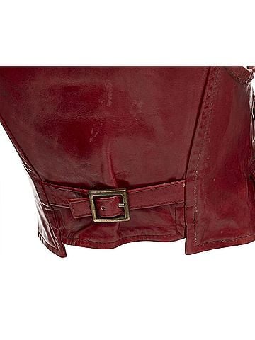 Dsquared2 Dsquared2 distressed leather hook bar cropped vest (view 2)