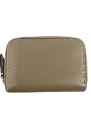 Fendi Fendi Seria coin case, card round, gray beige, 8M0313 FENDI (view 1)