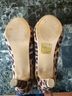 Bella Marie Animal Print Multi Color Black Heels Size 8 - photo 7