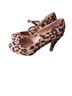 Bella Marie Animal Print Multi Color Black Heels Size 8 - photo 8