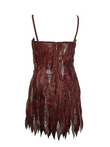 Diesel Diesel Black Gold lasercut leather dress (view 2)