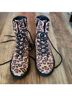 Kenneth Cole REACTION Animal Print Tan Brown Boots Size 6 - photo 3