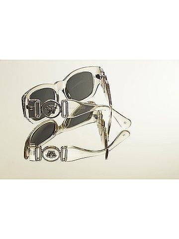 Versace Gianni Versace oversized clear sunglasses. (view 2)