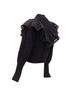 Sea New York 100% Wool Black Sea York merino wool alpaca Victorian ruffle crop sweater Size 2 - photo 6