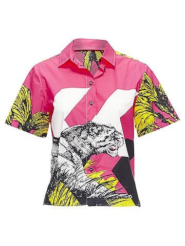 Christian Dior Christian Dior D-Jungle Pop Tiger print poplin short sleeve shirt (view 1)