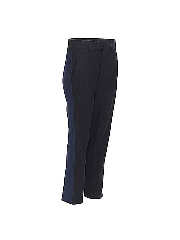 Haider Ackermann Haider Ackermann fleece wool grosgrain side cropped pants (view 1)