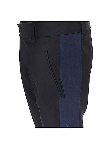Haider Ackermann Haider Ackermann fleece wool grosgrain side cropped pants (view 2)