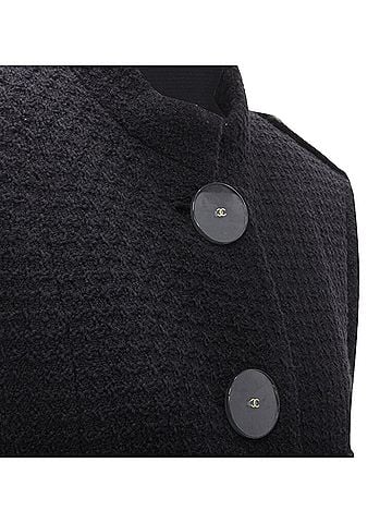 Chanel Chanel Paris Cosmopolite tweed CC button belted coat (view 2)