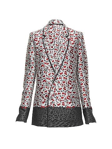 Haider Ackermann Haider Ackermann marble jacquard blazer jacket (view 1)