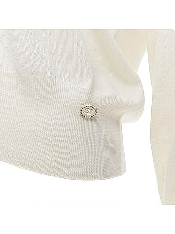 Chanel Chanel wool intarsia chain schoolgirl sweater (view 2)