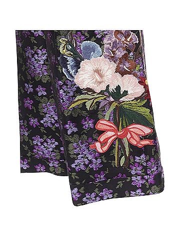 Gucci Gucci floral jacquard embroidery patch culotte shorts (view 2)