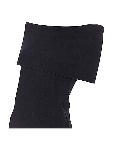 Rosetta Getty Rosetta Getty knitted banded off shoulder stretch top (view 2)