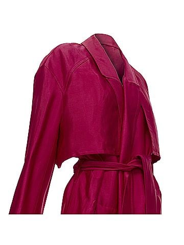 Haider Ackermann Haider Ackermann Fchia linen rayon p laye robe coat (view 2)