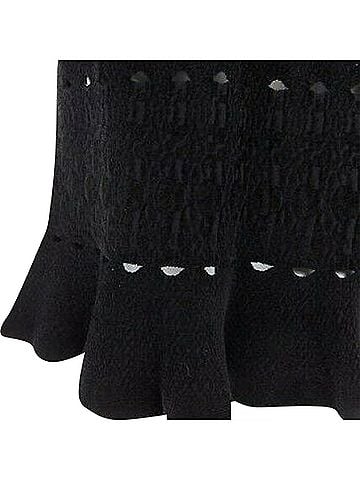 Alaïa Alaia chenille cutout fluted hem bodycon dress (view 2)