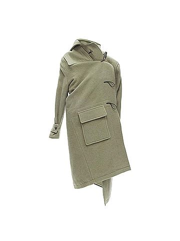Balenciaga Balenciaga Pulled khaki toggle wrap coat (view 1)