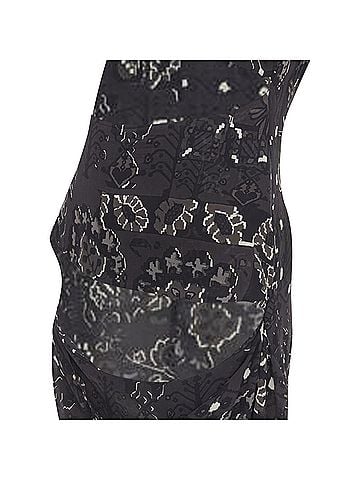 Yohji Yamamoto Yohji Yamamoto floral paisley cut out draped midi dress (view 2)