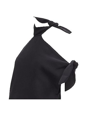 Rosie Assoulin Rosie Assoulin shoulder high slit halter gown dress (view 2)