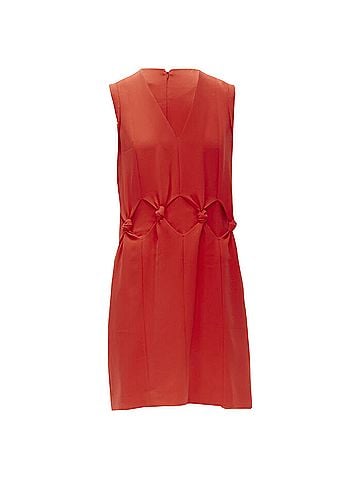 Victoria Beckham Victoria Beckham polyester crepe detail cocktail dress (view 1)