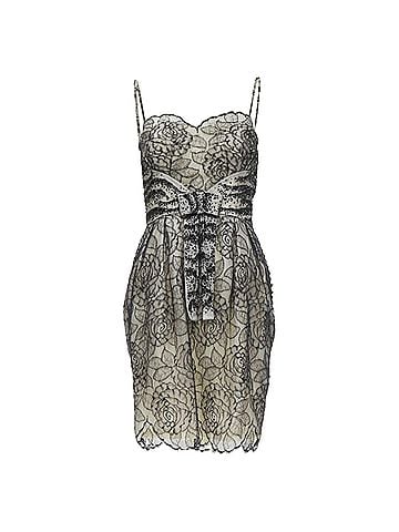 Christian Dior Christian Dior John Galliano lace bead embellished bow dress (view 1)