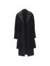 Céline 100% Wool Black Celine lambskin shearling wool layer coat Size 6 - photo 3