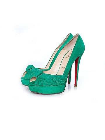 Christian Louboutin Christian Louboutin Mint suede Greissimo pumps. (view 1)