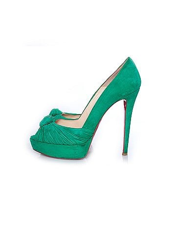 Christian Louboutin Christian Louboutin Mint suede Greissimo pumps. (view 2)
