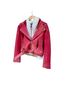 IRO 100% Lambskin Pink Leather Jacket Size 6 - photo 4