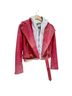 IRO 100% Lambskin Pink Leather Jacket Size 6 - photo 13