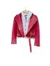 IRO 100% Lambskin Pink Leather Jacket Size 6 - photo 5