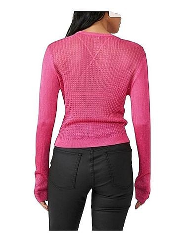 Free People Free People H2O Crewneck Pullover Lightweight Sweater 
Hibiscus Highlight Pullover Sweater (view 2)