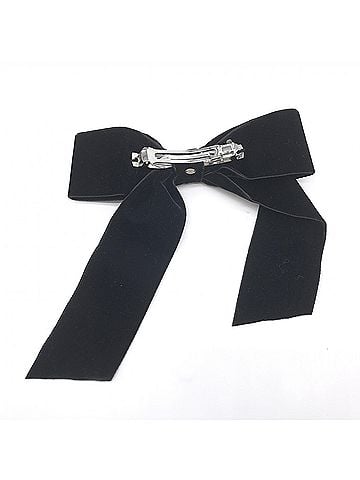 Chanel Black Velvet Bow Hair Women's Accessory (view 2)
