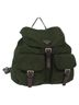Prada 100% Nylon Solid Tan Double Front Pocket Backpack Tessuto Khaki Nylon Backpack Bag One size - photo 1