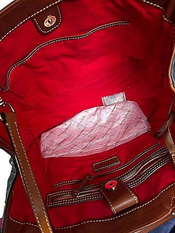 Dooney & Bourke ostrich satchel Leather Satchel (view 2)